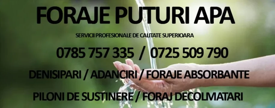 Foraje puturi, denisipari puturi in judetul Dambovita